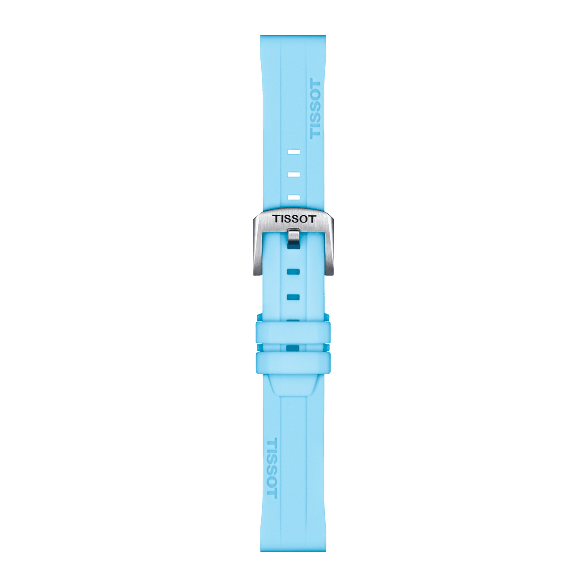 Official Tissot BLUE SILICONE strap ANSA 18 MM T852047450