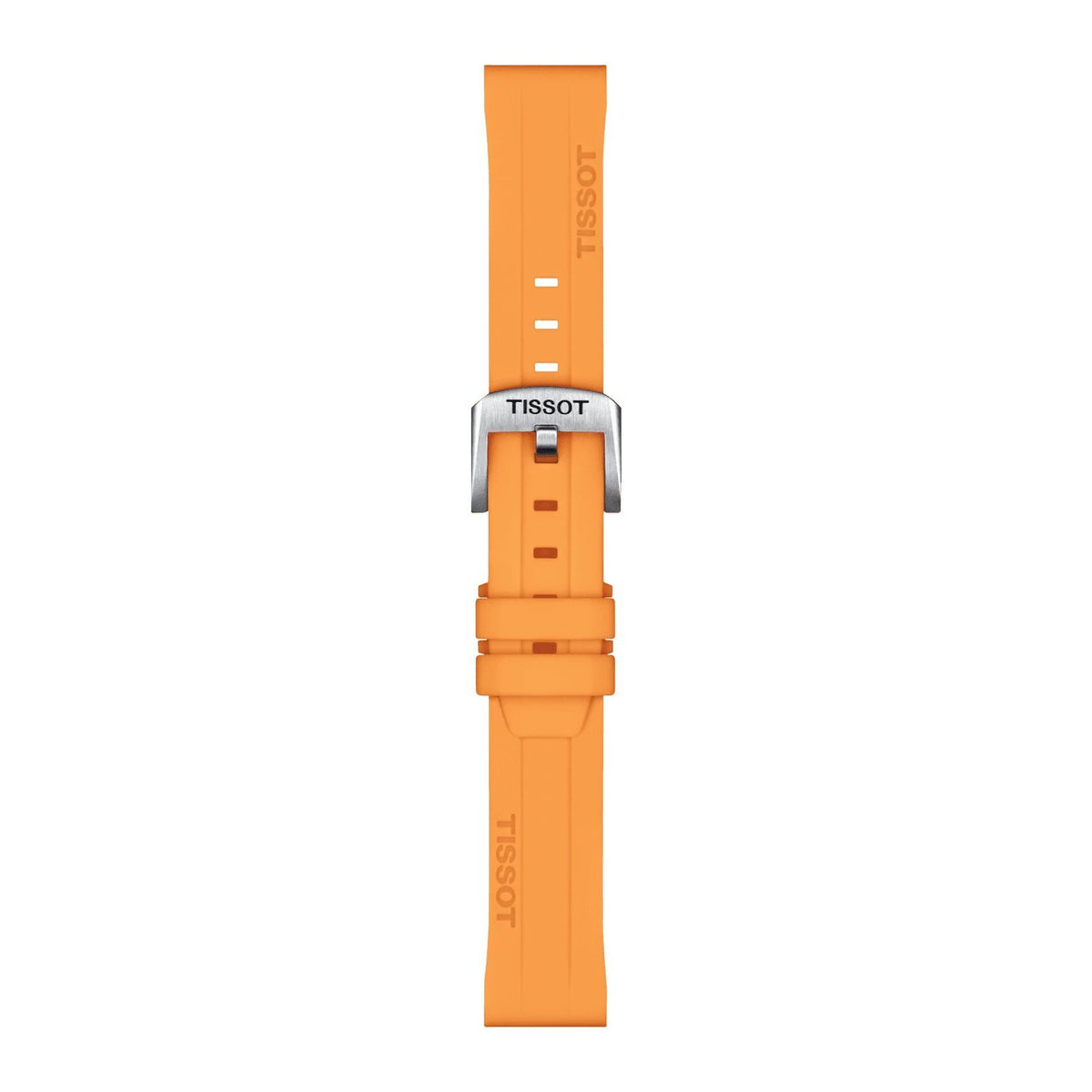 Official Tissot orange silicone strap 22 mm