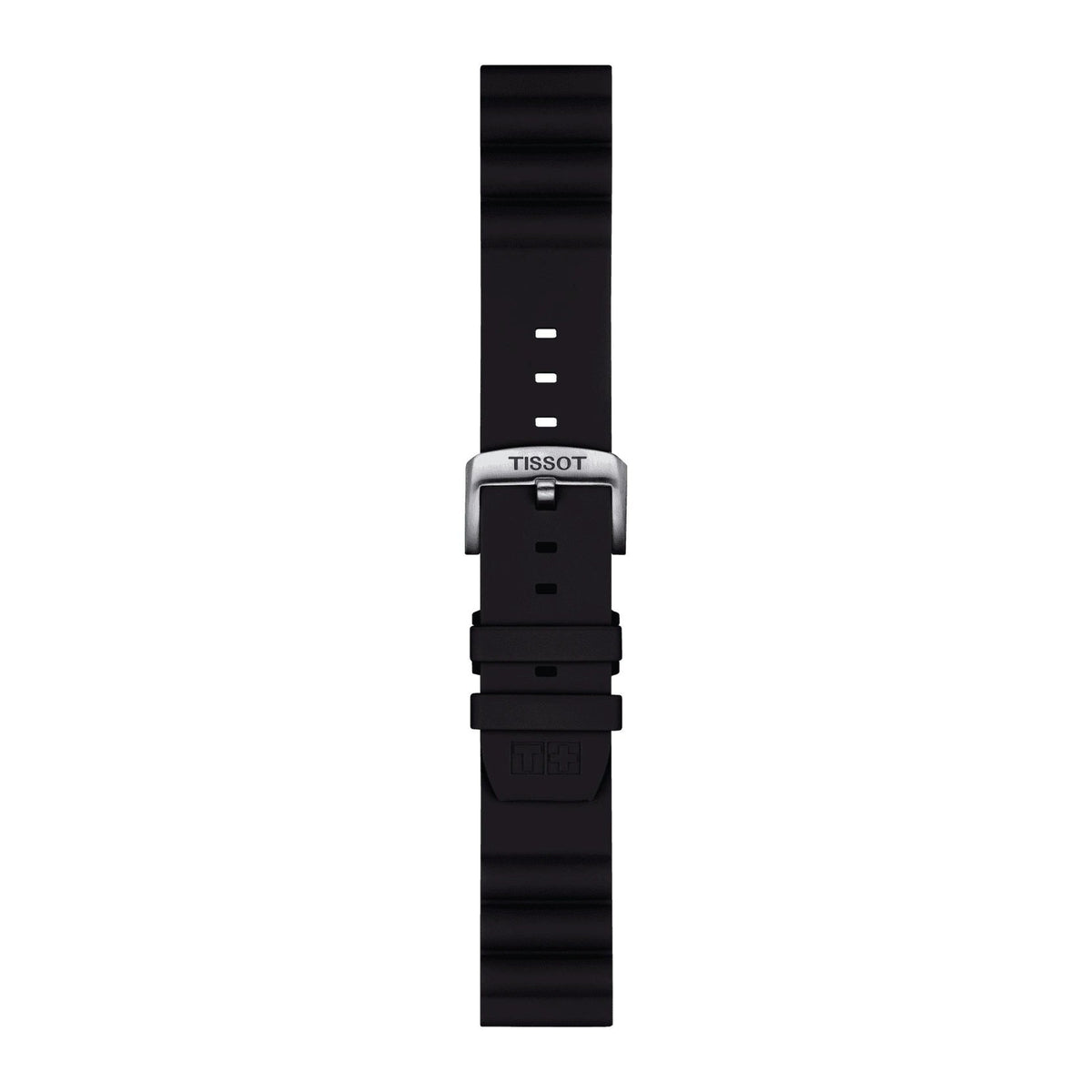 Official Tissot BLACK SILICONE strap ANSA 22 MM T852047179