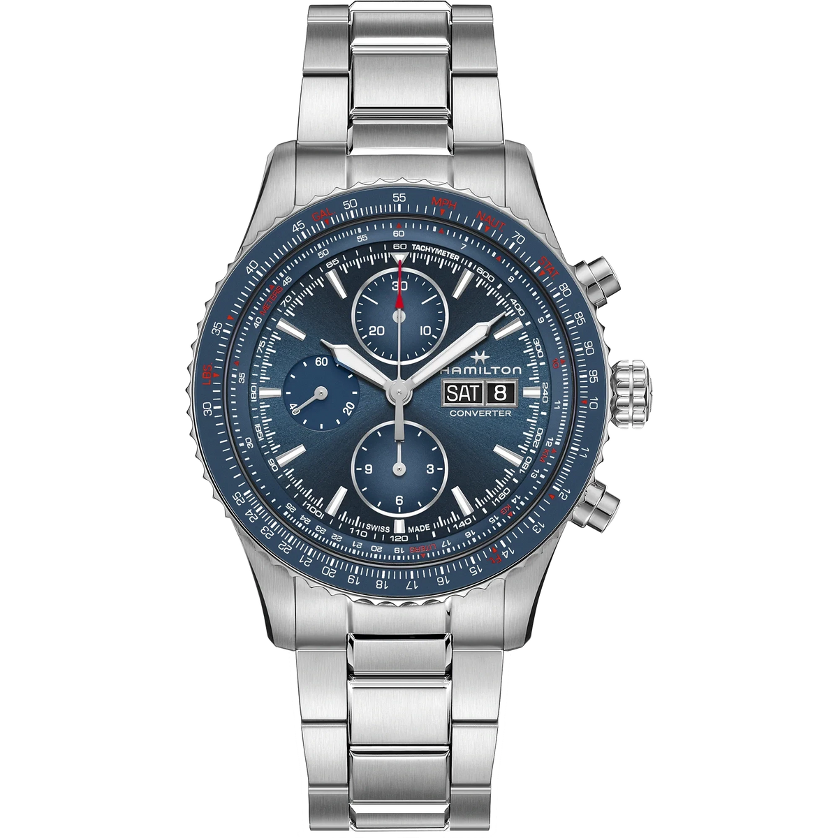 Hamilton Khaki Aviation Convertisseur Auto Chrono H76746140